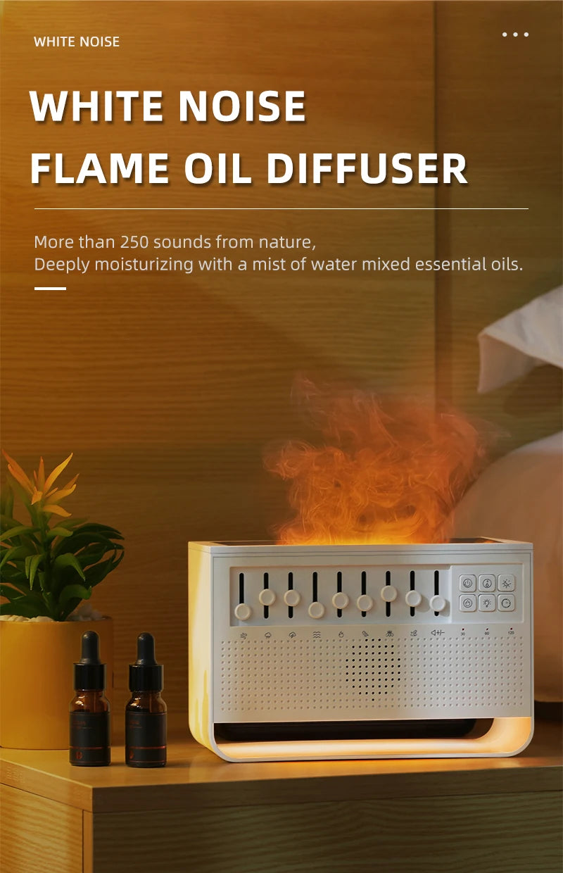 White Noise Combination Flame Air Diffuser Humidifier™