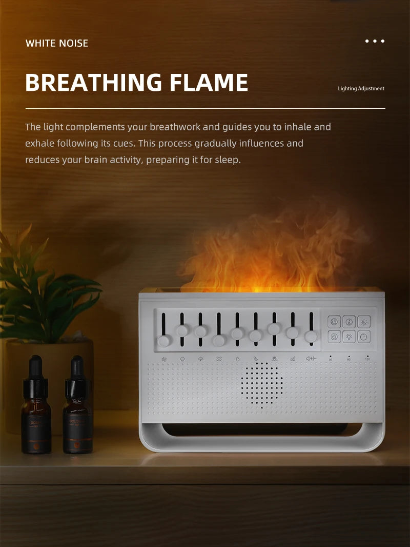 White Noise Combination Flame Air Diffuser Humidifier™